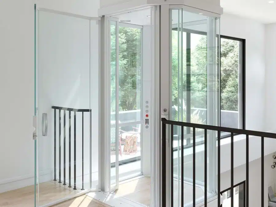 savaria vuelift home elevator octagonal white 1000x1000