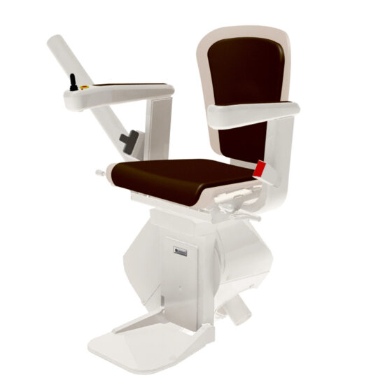 Handicare stairlift Freecurve alliance cocoabrown side 1588591618