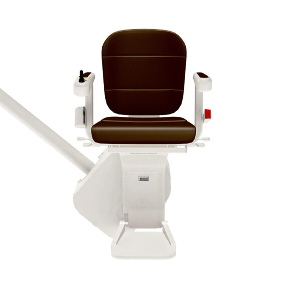 Handicare stairlift Freecurve elegance cocoabrown front 1588591502