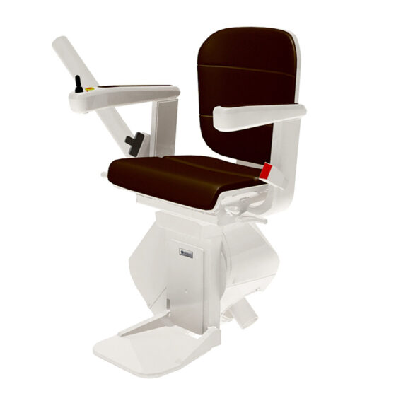 Handicare stairlift Freecurve elegance cocoabrown side 1588591503