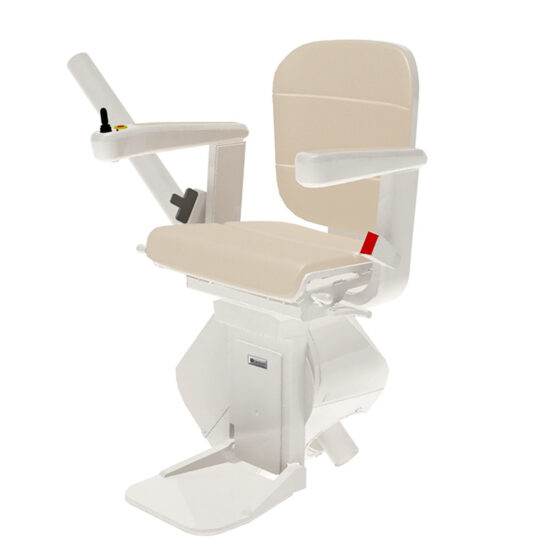 Handicare stairlift Freecurve elegance cream side 1588591503