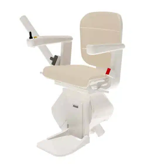 Handicare stairlift Freecurve elegance cream side 1588591503