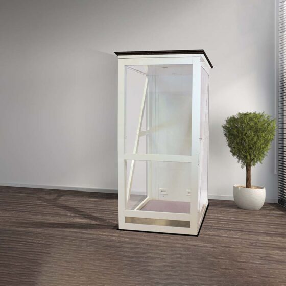 Savaria Telecab17 home lift top landing render 1 1000x1000