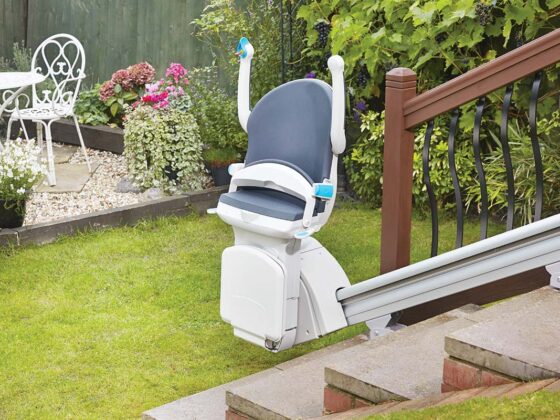 handicare stairlift 1000 IP4X side folded 1200 800