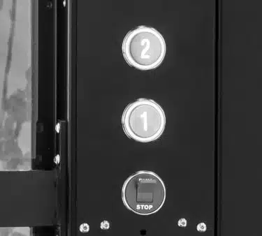 savaria vuelift achitect craftsmanship from inside buttons bottom right