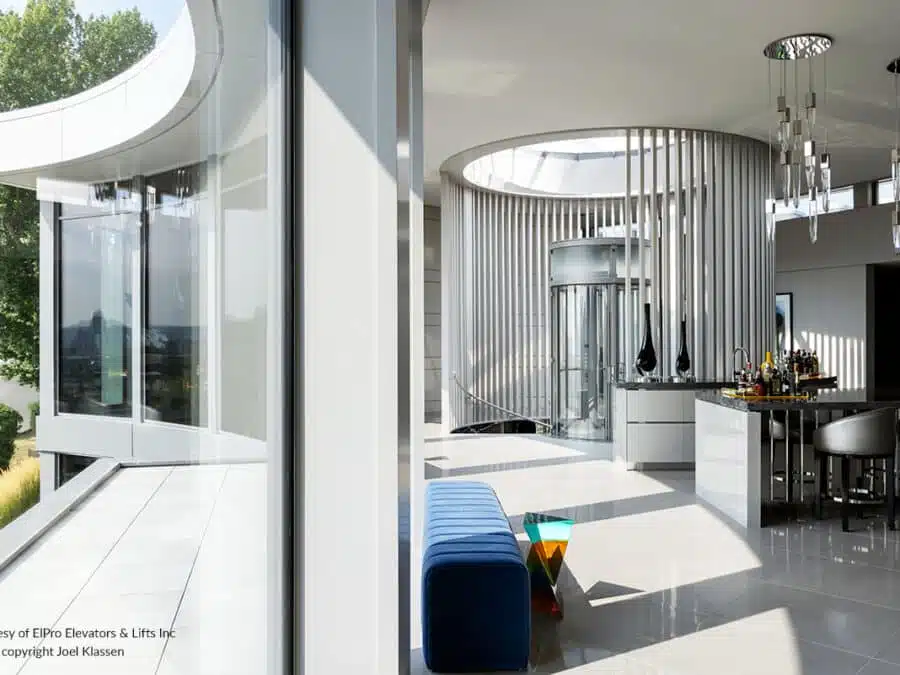 savaria vuelift home elevator round elpro 002 1200x800