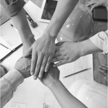 team hands