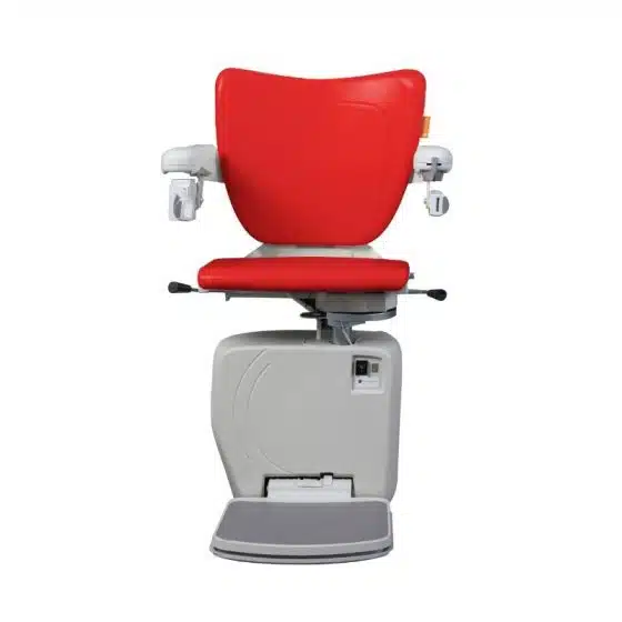 Savaria Handicare 4000 curved stairlift style red 1678899907