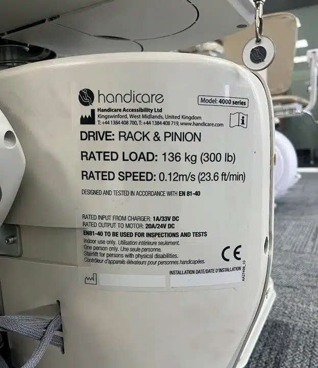 瀚德凯尔座椅电梯欧盟标准