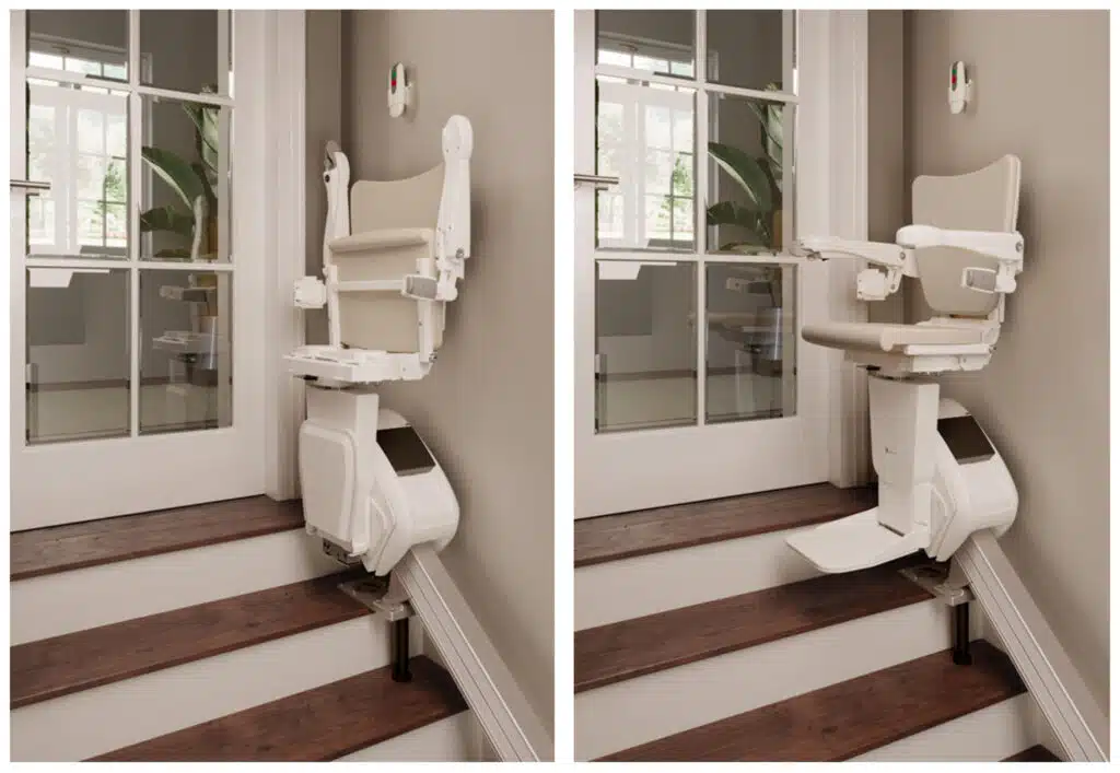 座椅电梯脚踏板收放