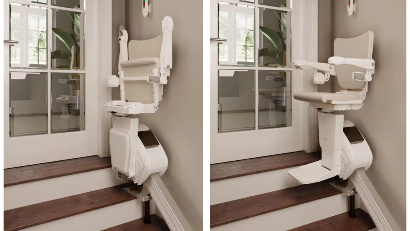 座椅电梯脚踏板收放