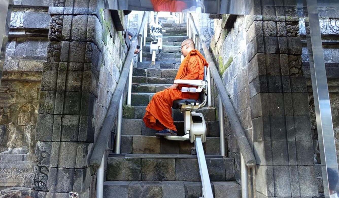 handicare 1100安装在印尼婆罗浮屠