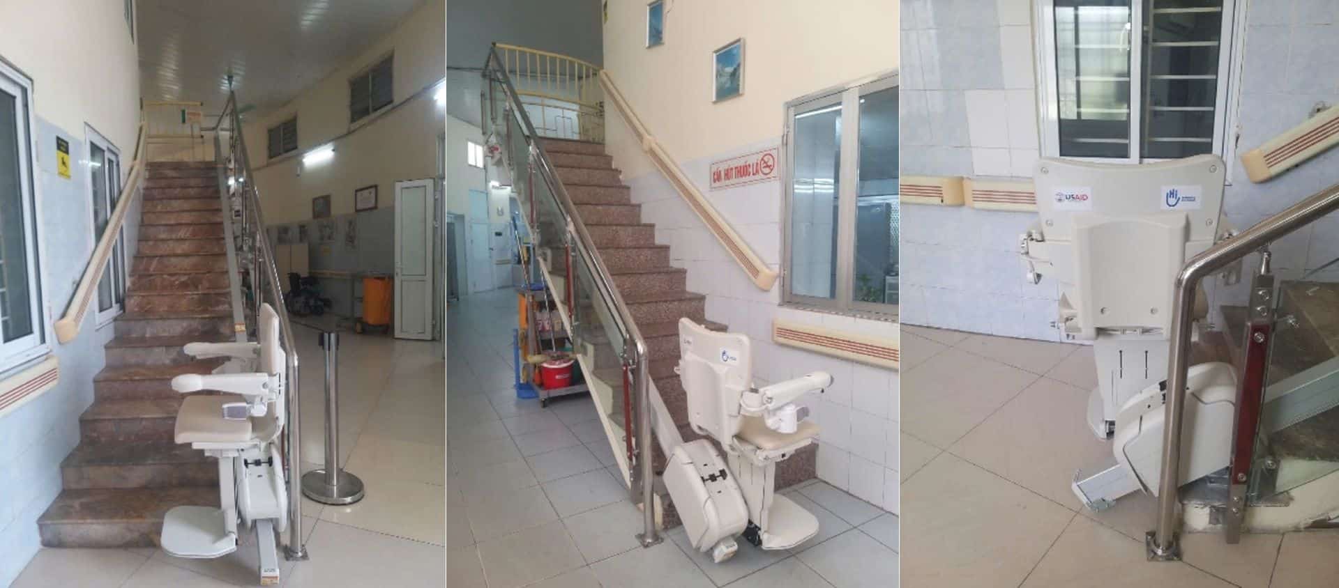 瀚德凯尔座椅电梯白梅医院安装图 1920 瀚德凯尔座椅电梯白梅医院安装图 1920